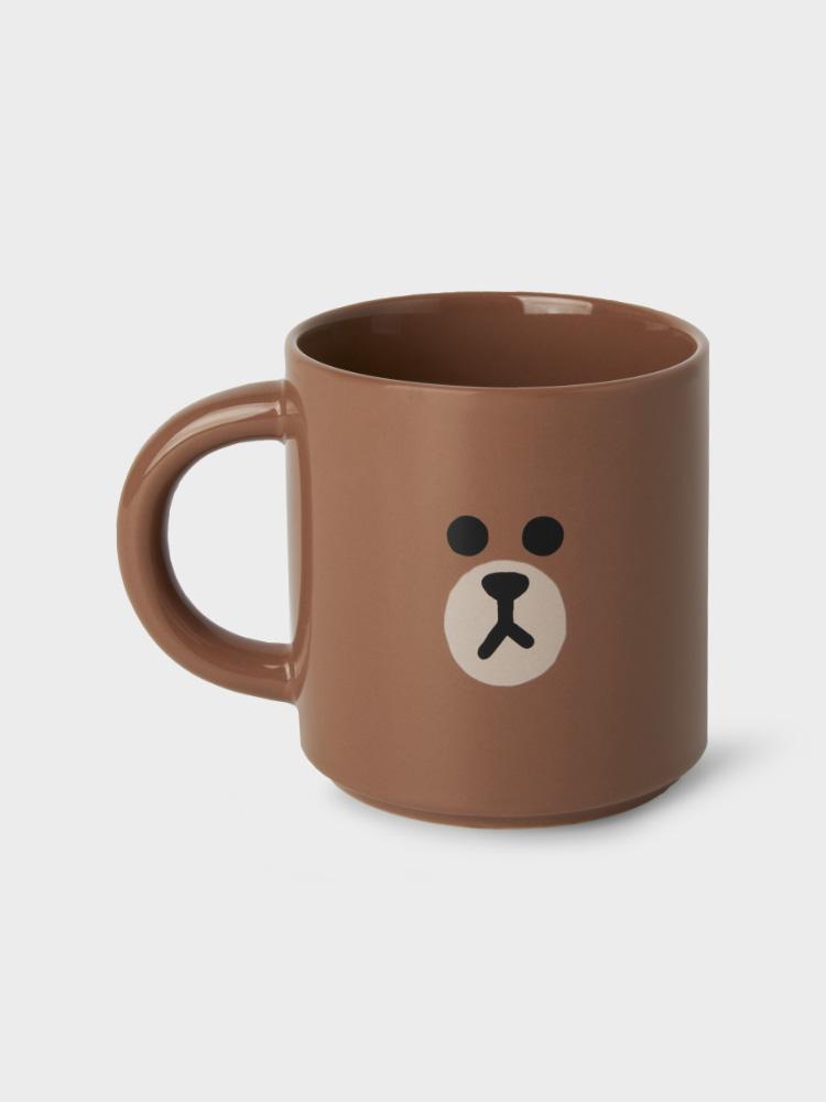 

LINE FRIENDS Brown Ceramic Mug Cup (355ml)