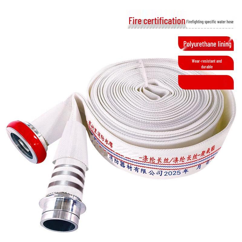 Manlong Synthetic Rubber Lined Fire Hose with Coupling