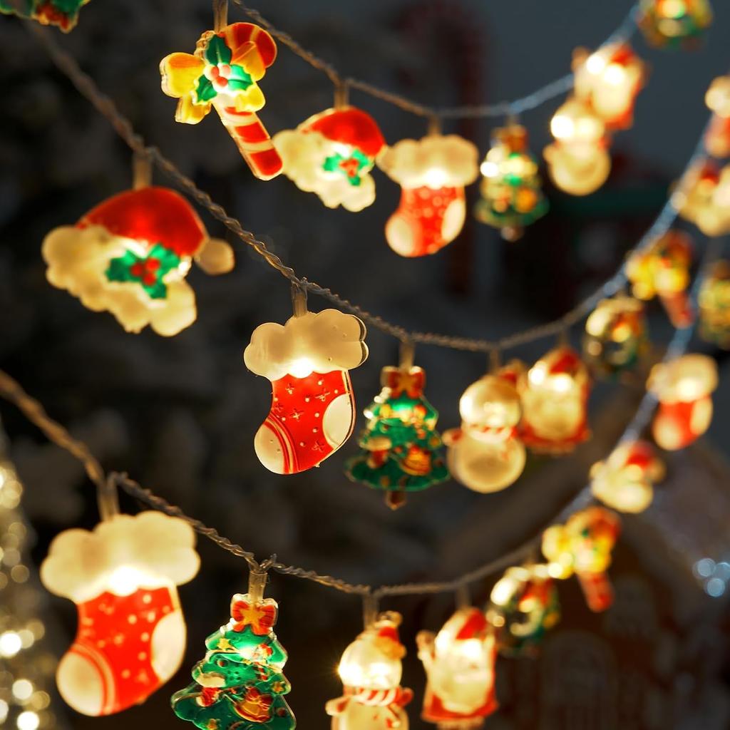 LOLStar Christmas String Lights, 20 LED Xmas Fairy Lights for Home Decor