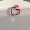 Heart-shaped Silicone Bracelet Keychain Portable Mobile Phone Strap Silicone Bracelet Anti-fall Wrist Strap
