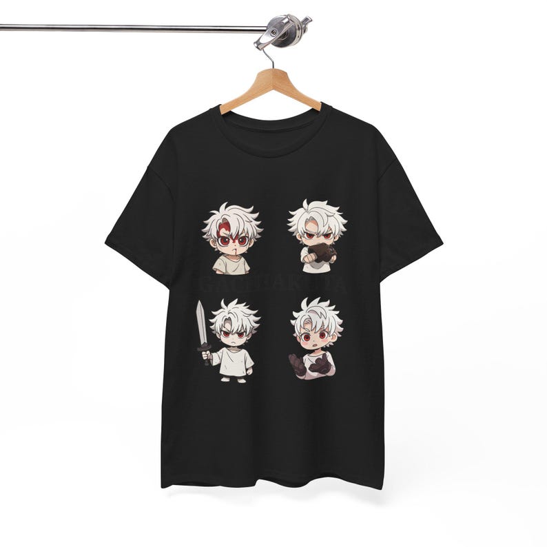 Chibi Anime Boy Kawaii Manga T-shirt XL