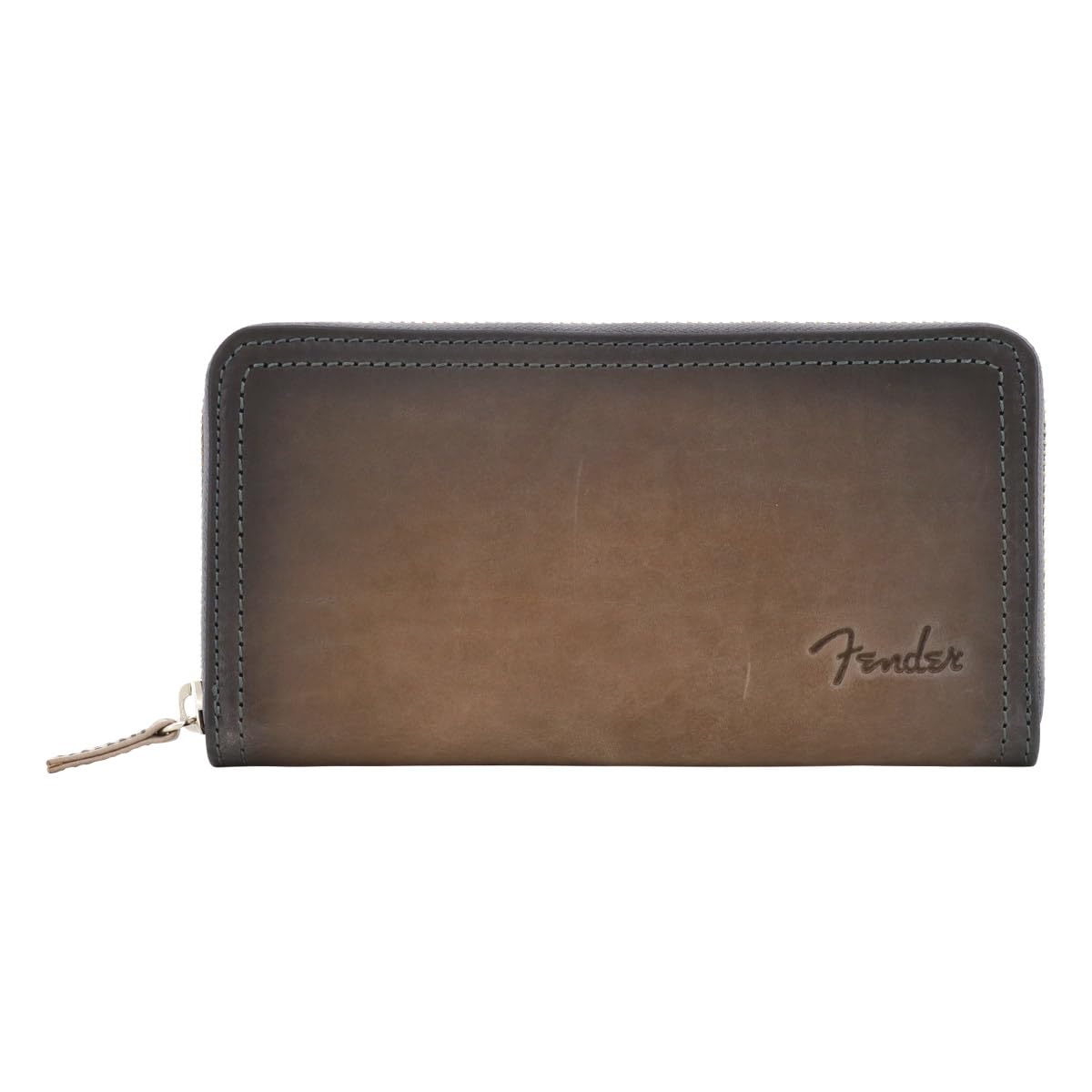 

Long Wallet Cowhide Round Zipper Stratocaster Long Wallet Gray [Fender] Men s 950-504 [11]