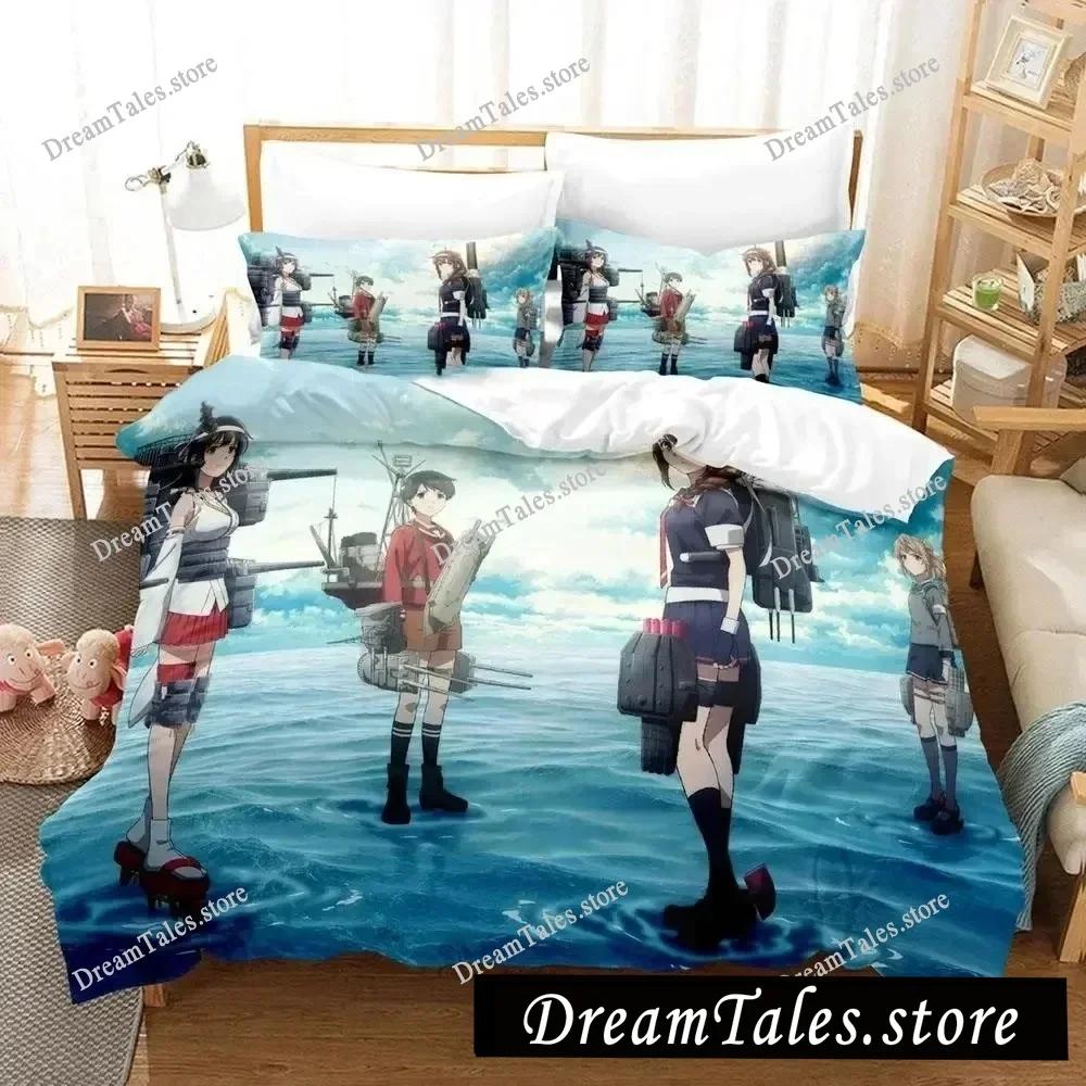 New Kantai Collection Bedding Set Single Twin Full Queen King Size Bed Set Adult Bedroom Duvet Cover Sets 3D Print Game Anime