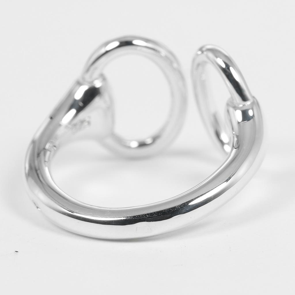 HERMES Nausicaa Ring Silver925 #5.1(US Size) 5.4g Women Used