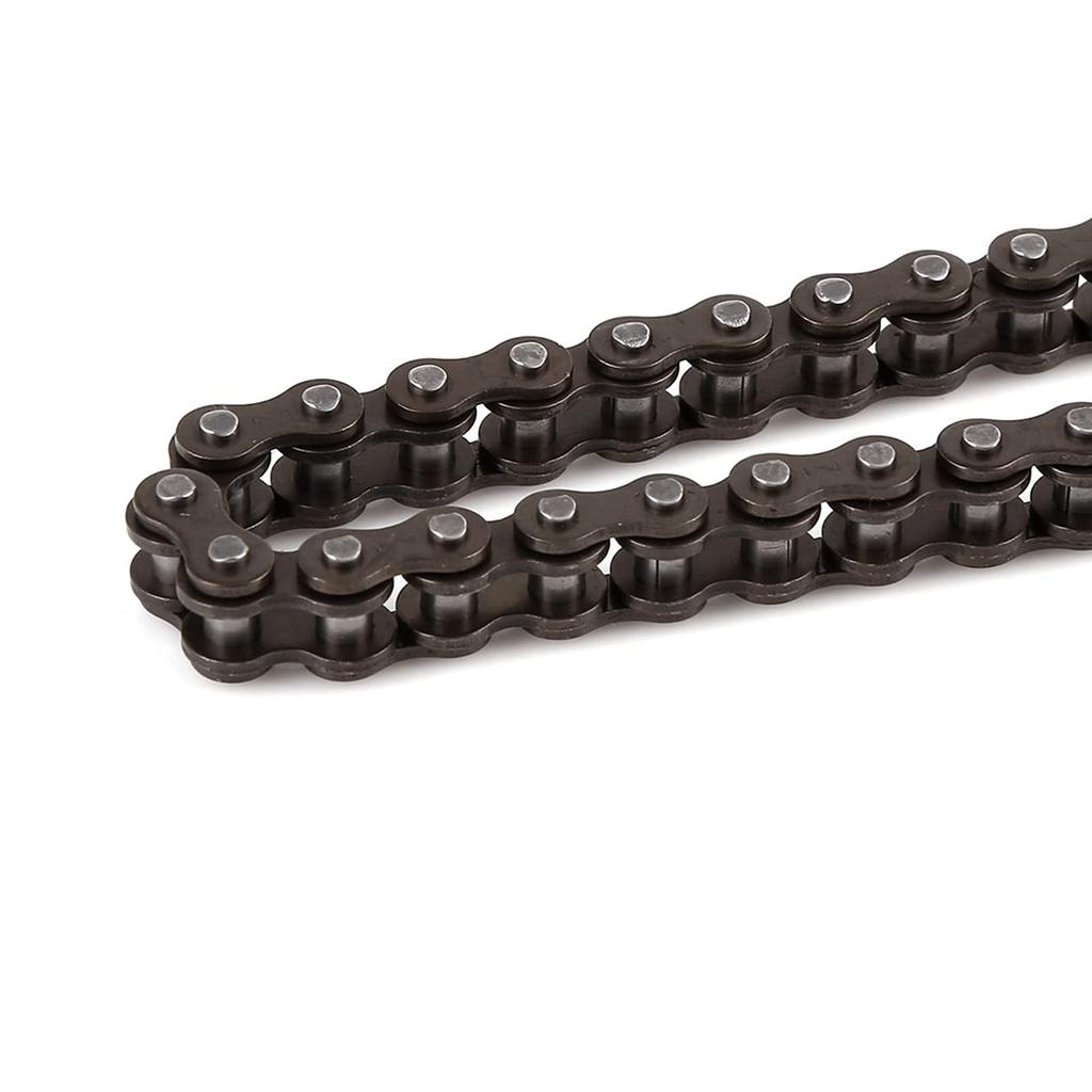 uxcell YBR125 Roller Chain Drive for Motorcycles, Alloy Steel, 25H, for 88L, 21.7 inches (55 cm), Long