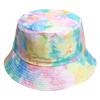 Europejsko-Amerykański Kapelusz Bucket Tie-Dye Chroniący Przed Słońcem: Dwustronny Design Graffiti dla Mężczyzn i Kobiet