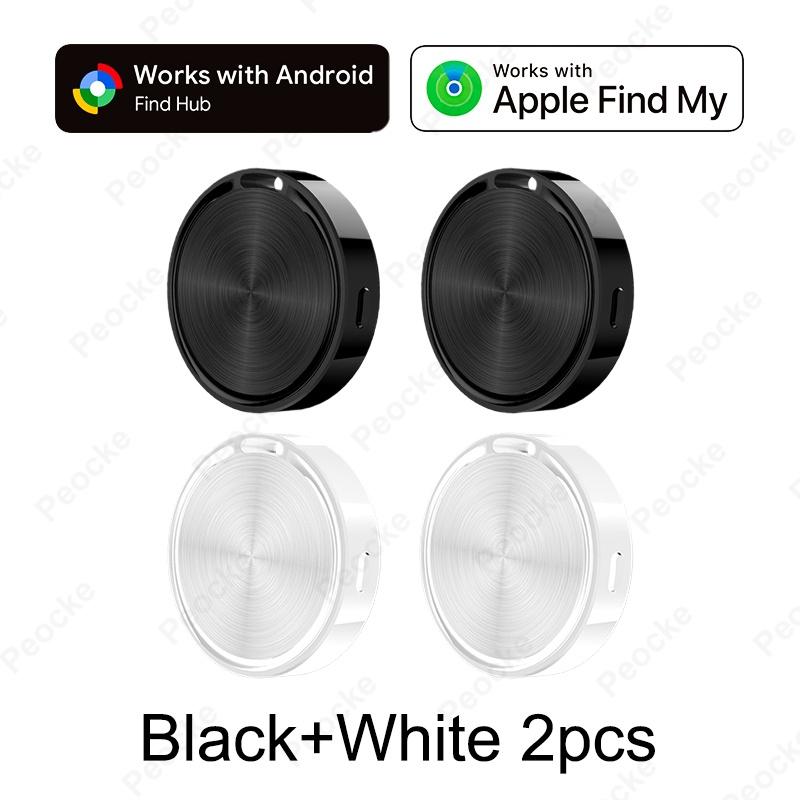 Dual System AirTag Alternative Anti-Lost Bluetooth GPS Tracker Smart Location Tag Works with Apple Find My Google Find Hub