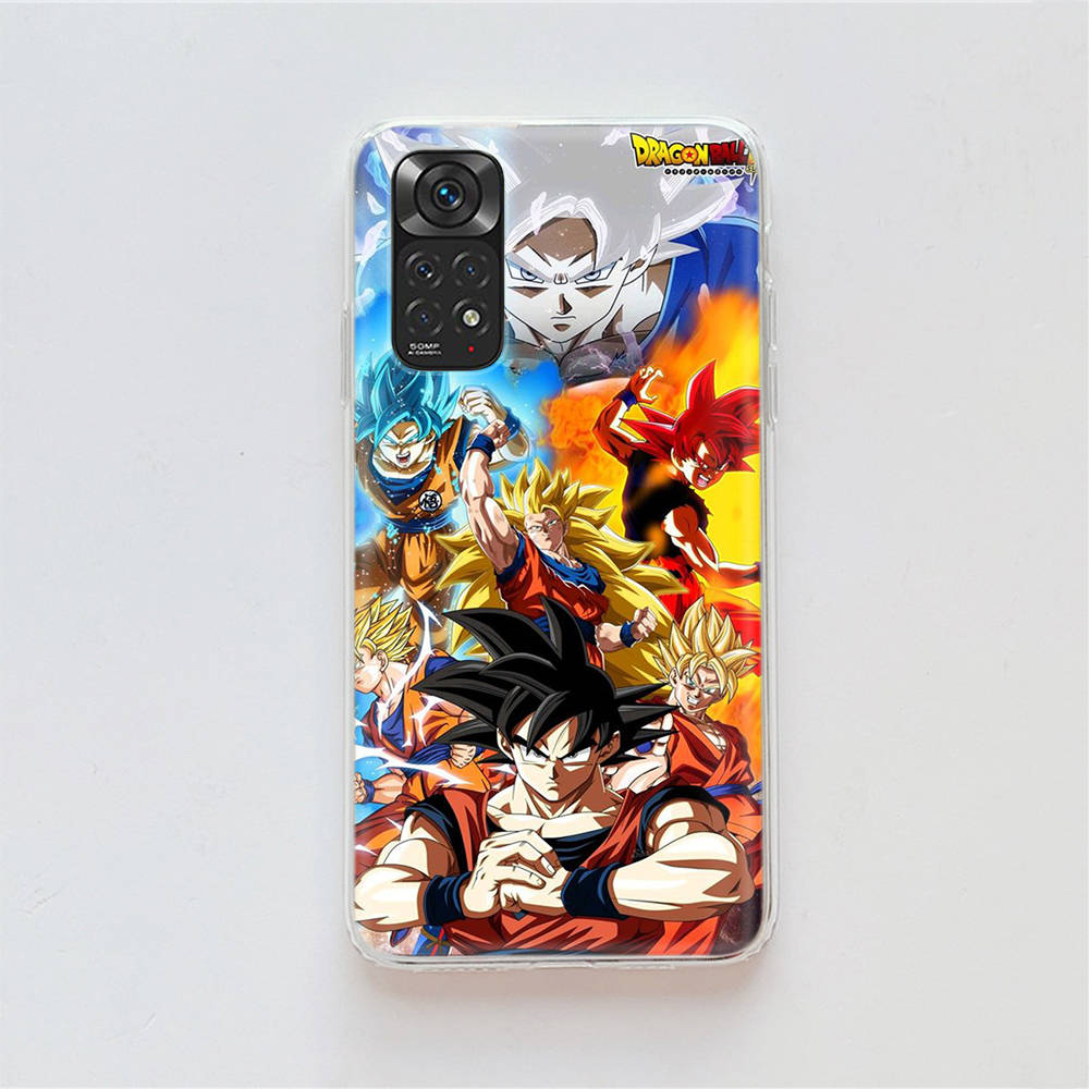 DT36 Dragon Ball Case for Samsung A04 A14 A23 A34 A54 M23 M33 M52 M53 Realme 10 9 C30S C35 C55 VIVO Y02S Y21 Y33S Y51 X80 Pro Clear Cover