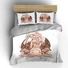 Cowgirl and Horse Floral Design Bedding Duvet Cover Set Duvet Cover Pillowcases  (1*Duvet Cover 2*Pillowcases, Without Duvet Insert)