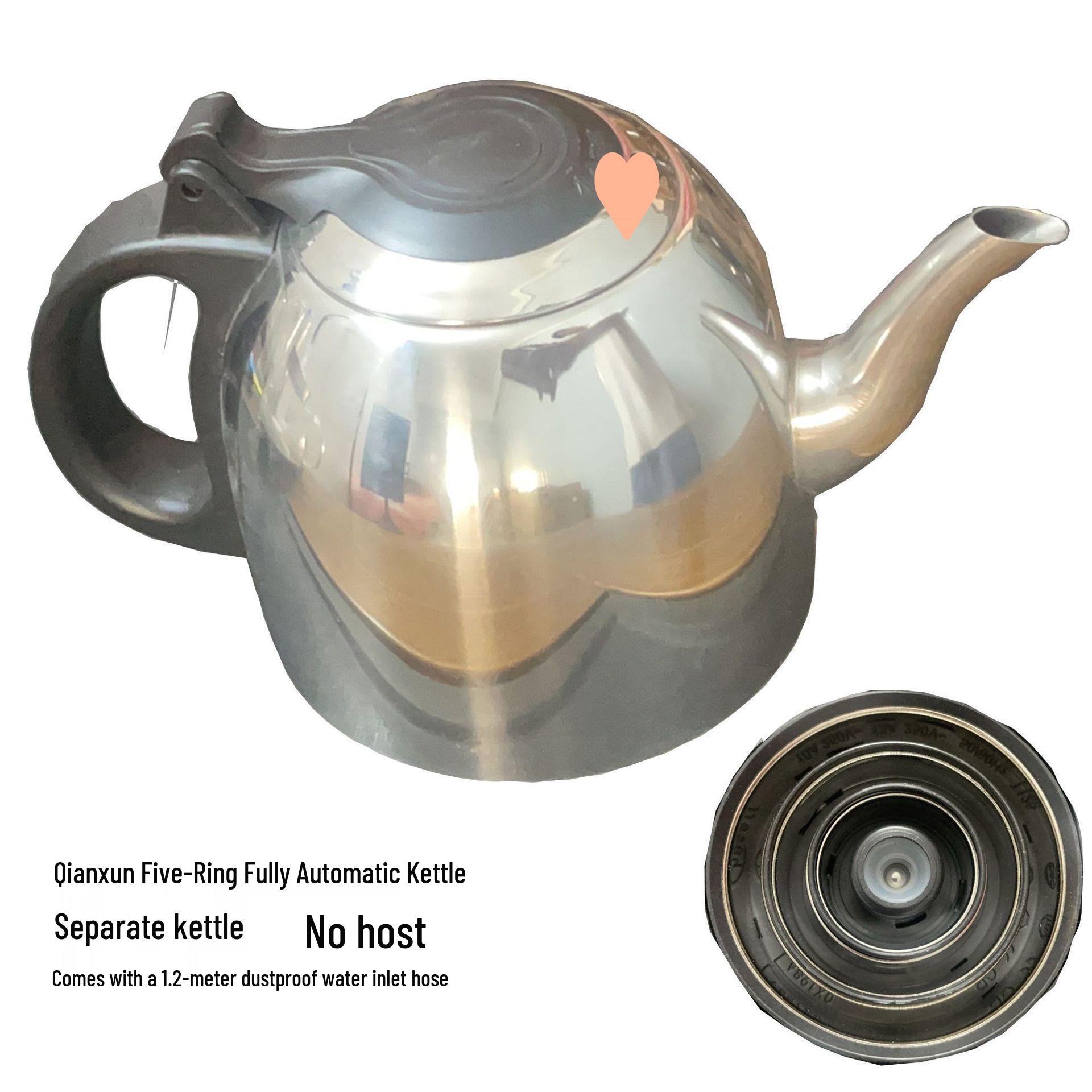 

Electric Tea Kettle and Dispenser: Fully Automatic Brewer with Bottom Water Inlet for Boiling and Brewing Includes Dust-Proof Food-Grade Water Pipe