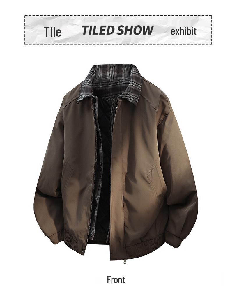 Men's Autumn Winter Thickened Executive Jacket - Old Money Style Warm Cotton Padded Coat