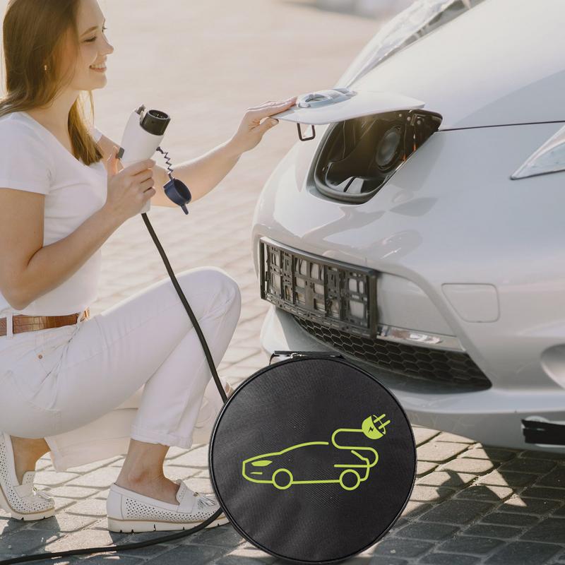 Electric Vehicle Cable Storage Bag EV Car Charger Bag Waterproof Auto Charging Cable Organizer Accessories For The Car Accessory