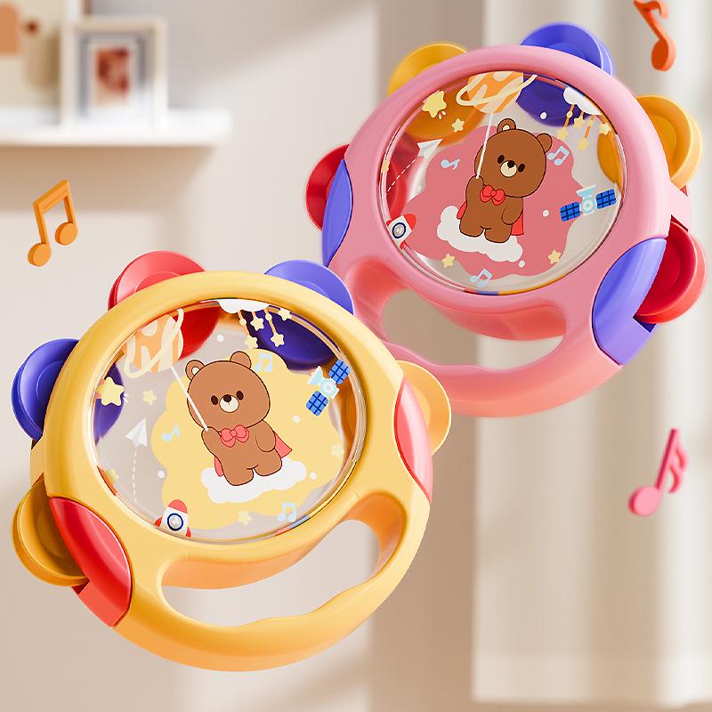 Child's Percussion Hand Drum: Educational Tambourine for Toddlers & Infants