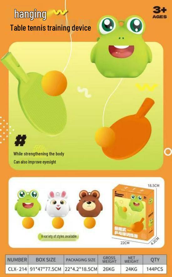 Beltéri Szülő-Gyermek Asztalitenisz Edző: Oktatójáték a szem-kéz koordinációhoz