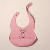 NEW Custom Cartoon deer rainbow Silicone Baby Bib with & pattern Food-Grade solid Feeding Bib DZ31