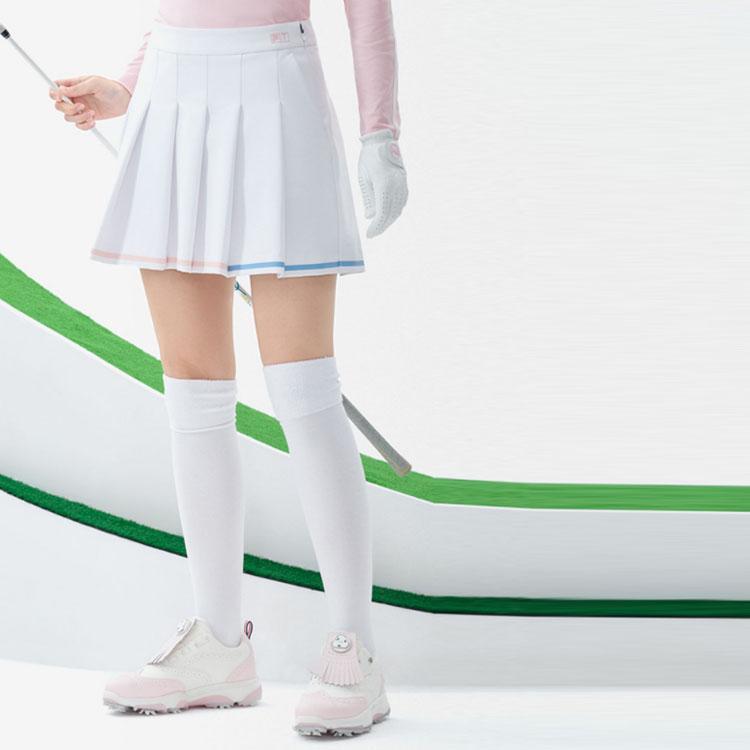 Fila Golf Loose Pleated Casual Skirt Women Skirts Jade-White A11W245307F-WT
