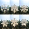 Xc1529 Simple Wind Colorful Snowflake Pattern Electrostatic Glass Window Sticker Double-Sided Visual Decoration Electrostatic Sticker
