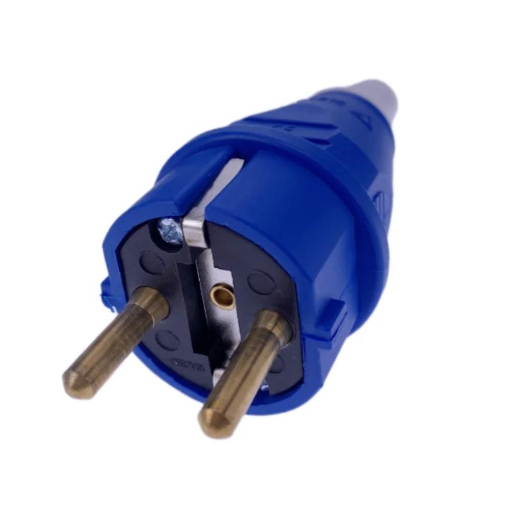 Rewireable EU Male Plug Detachable Socket Adapter 2024 Electric Power Connector