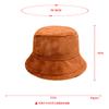 Winter solid color imitation rabbit hair bucket hat women's plate versatile bucket hat thickened plush warm plush basin hat