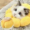 Sunflower Pet Adjustable Elizabethan Collar for Cats Soft Plush Anti-Bite Anti-Lick Surgery Recovery Cat Protection Wound Healin