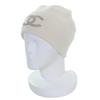 Pristine Knit Cap COCO Mark Knit Hat Ivory Cashmere Women GLX14J0E Used