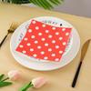 20Pcs/bag Polka Dot Printed Disposable Table Dinner Tissue Napkins Paper Restaurant Holiday Party Decoration