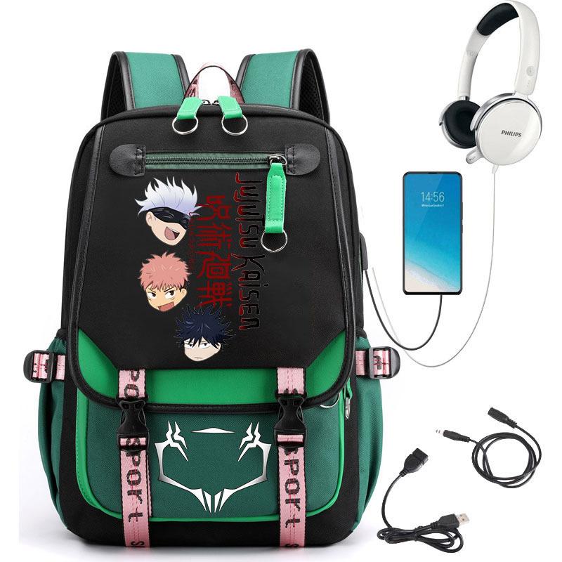 Popular Riman Peripheral Backpack Youth Student School Bag Usb Large Capacity Student Computer Bag