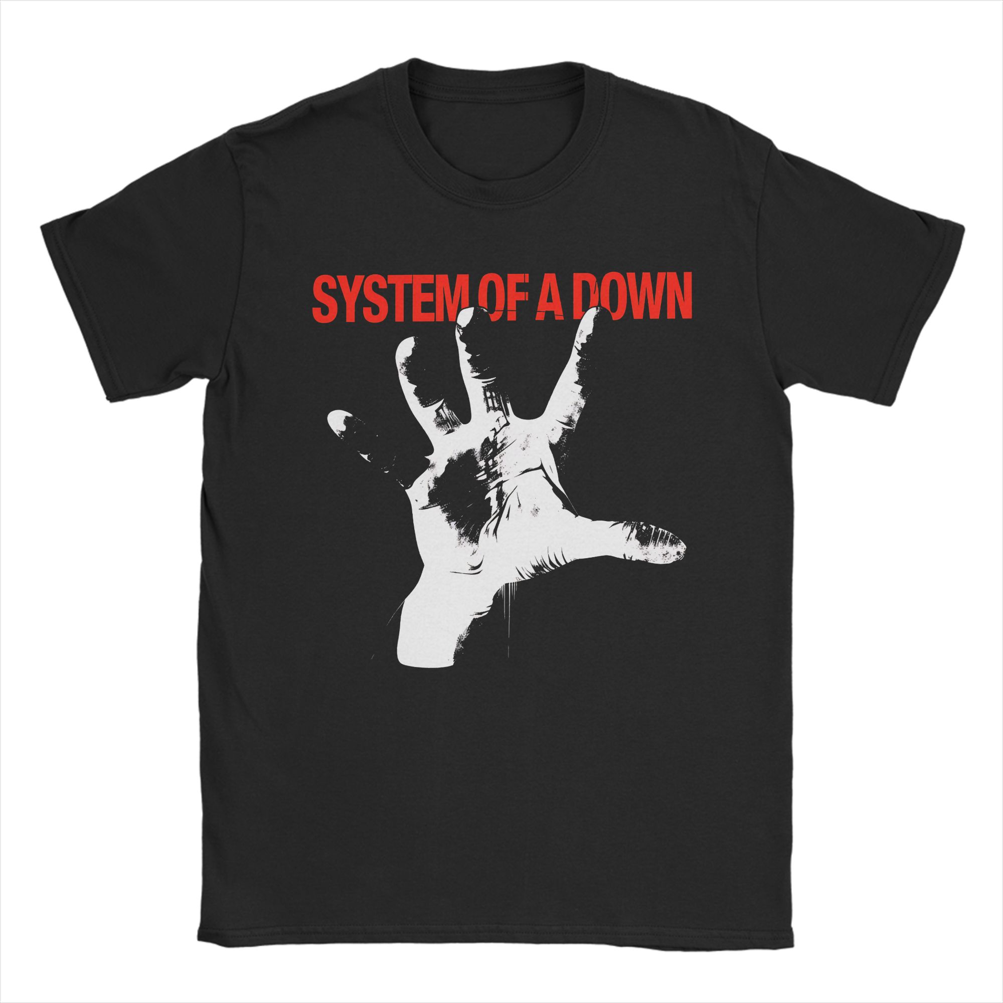 System Of A Down  Standard Painted Faces TShirts for Men  Funny Pure Cotton Tees Round Neck Short Sleeve T Shirt Summer Tops S