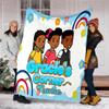 Personalized Custom Name Blanket - Gracies Corner Print Design,Blanket for Sofa,Bed,Travel,Camping - Soft and Warm, Great Gift