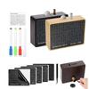 Classical Wood Piggy Banks Cash Saving Box with Targets Slot and Number Money Box for Home Decors Financial Education