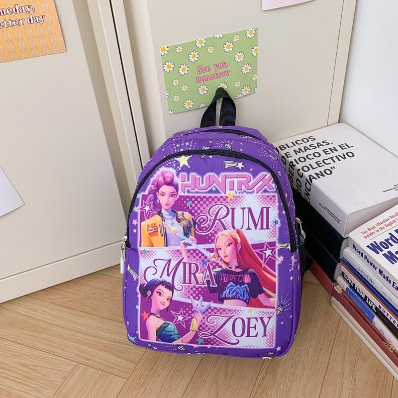 Kpop Korean Version Of Children'S Backpack Kindergarten Schoolbag Witch Hunter Group Cartoon Cute Boys And Girls Backpack