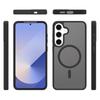 For Samsung Galaxy S25+/S24+ Magnetic Case TPU Frame Acrylic Back Phone Cover Skin Touch