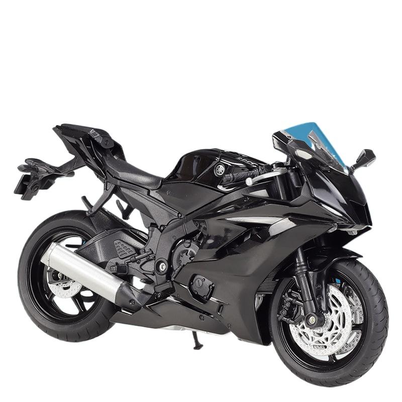 Welly 1/18 Scale Yamaha 2020 YZF-R6 Diecast Motorcycle Model Workable Shork-Absorber Toy For Children Gifts Toy Collection