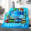Customiz Name Personality Tayo the Little Bus Blanket Soft &Warm Sofa Office Bed Travel Lunch Break Blanket, Gift Suitable All Seasons