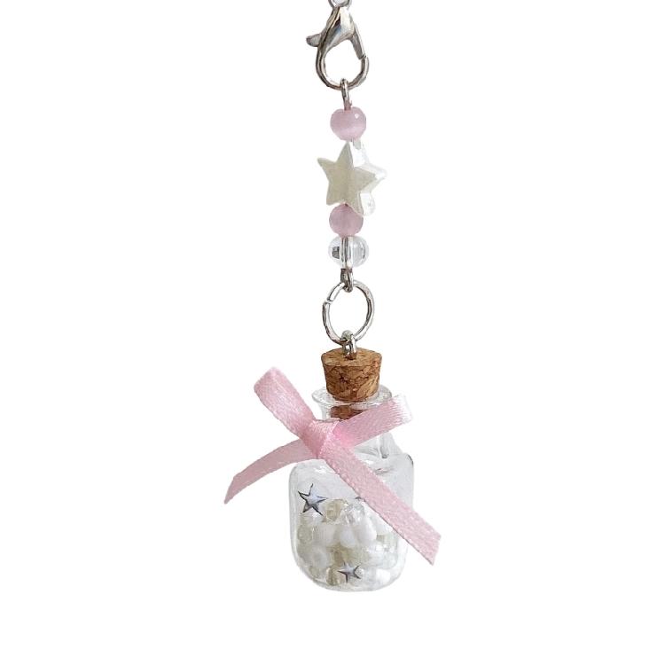 

Star Phone Strap Charm Elegant Phone Charm Bowknot Phone Lanyard Fashion Phone Accessories Suitable for Various Occasion розовый