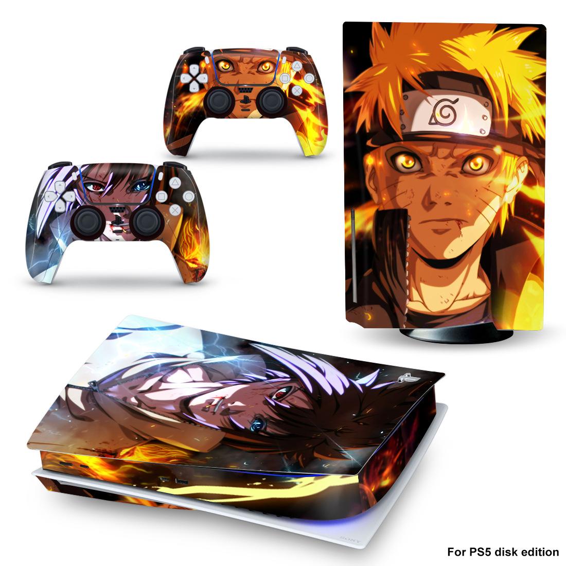 Japanese anime Naruto PS5 game console sticker Uzumaki Naruto PS5 Optical drive version stickerer Small gift