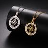 Single Layer Witch Knot Pendant Necklace With Crystal Accents Gothic Jewelry Christmas Gift For Women