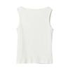 Spring and summer I-shaped pure cotton vest women's one-word neck hanging neck thin inner threaded sleeveless bottoming shirt suspender top