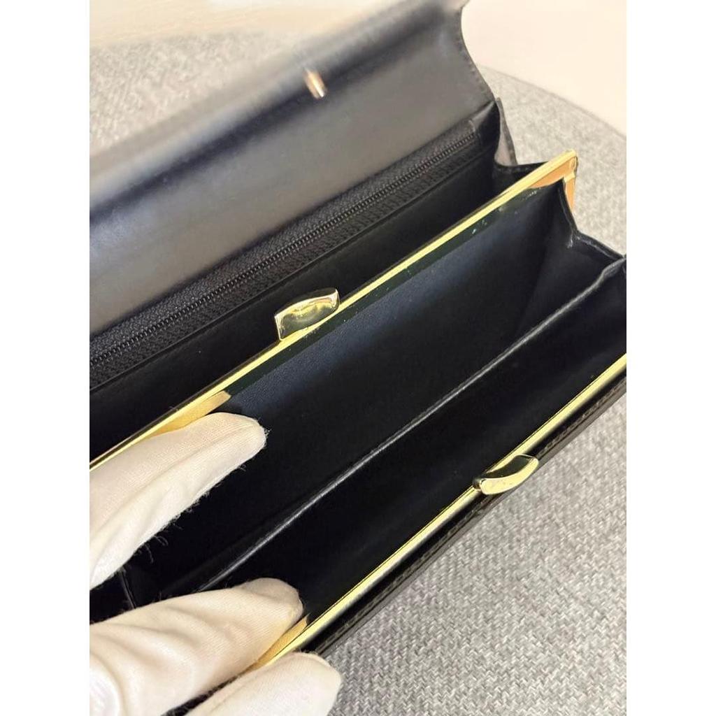 Used Celine Macadam Pattern Wallet Long Wallet Bi-fold Wallet Black系 Cw503