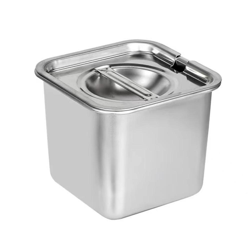 Stainless Steel Condiment Jar Stackable Condiment Canister Seasoning Box Seasoning Container for Salt Sugar Oil