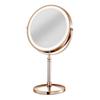Pocket Rechargeable Magnifying LED Makeup Mirror with 360 Rotation and Adjustable Height