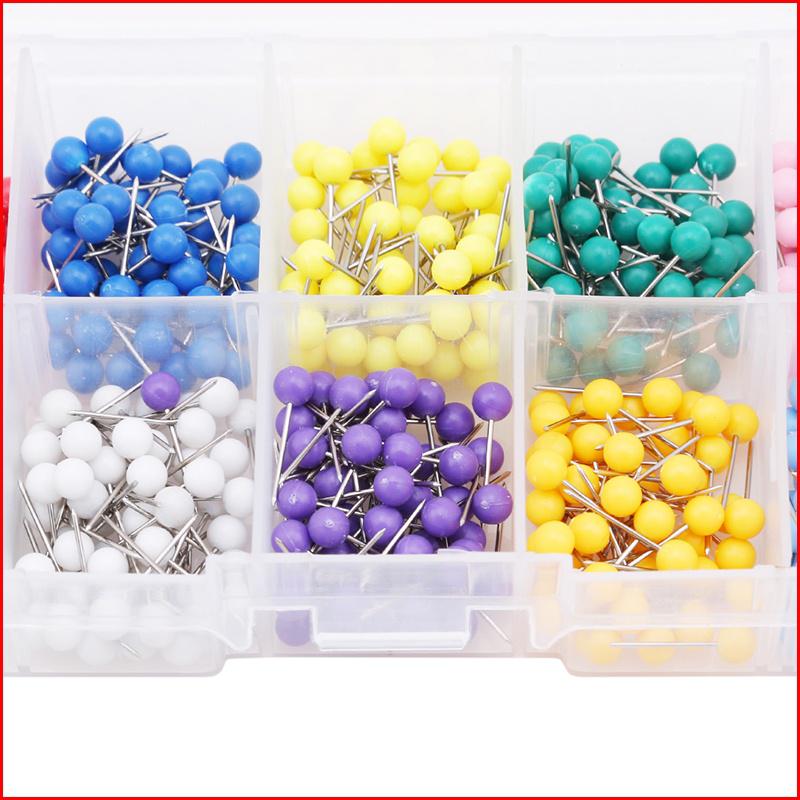 Buy Home Supplies Color Plastic Pin Grid Map Pins Thumbtack Hand and Sewing Supplies at