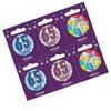 Kaleidoscope Small 65th Birthday Badge Set