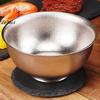 Pure Titanium Double-Wall Bowl Insulated Meal Salad Bowl Bowl Food Restaurant Thickened Shatter-Resistant Titanium Kitchenware