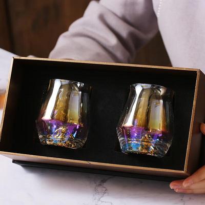 Colorful Tulip Lead-Free Crystal Pair Cups