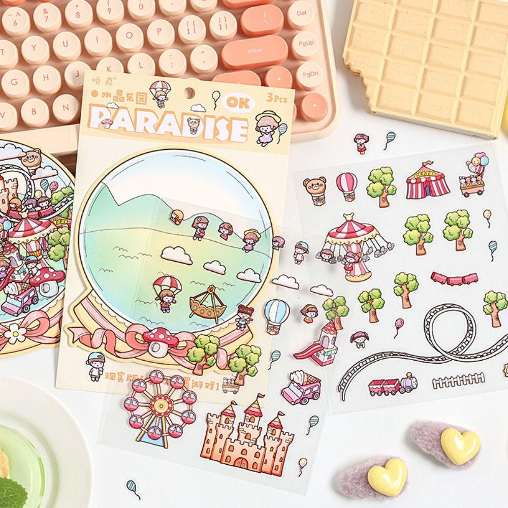 Tree House Three-dimensional Sticker Visual Stacking Miniature Scene Sticker  Gift
