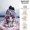 1pc Unicorn Printing Lightweight Flannel Blanket, Comfortable and Warm Blanket, for Camping Sofa Bed and Couch Office, Suitable for Gift Blan