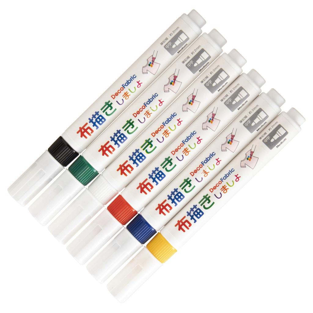 Marvy Stoffmalstift II 6 Farben ein Set