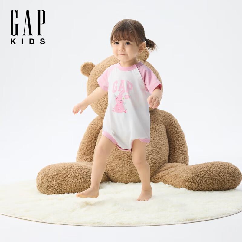 Gap Baby 2025 Summer Cotton Logo Print Bodysuit 73/48