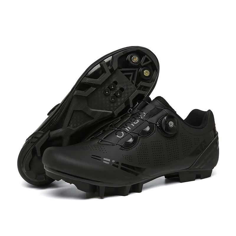 Unisex Mountain and Road Cycling Shoes with Hard Soles and Lock System
